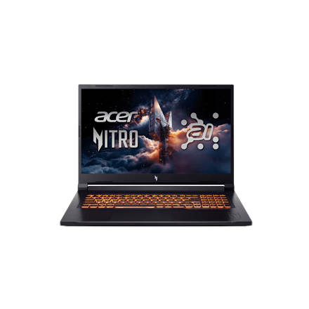 Acer | Nitro V 17 AI ANV17-41-R9XF | Obsidian Black | 17.3 " | IPS | QHD | 2560 x 1440 pixels | AMD Ryzen 7 | 260 | 32 GB | DDR5 | Solid-state drive capacity 1000 GB | NVIDIA GeForce RTX 5070 | GDDR7 | 8 GB | Windows...