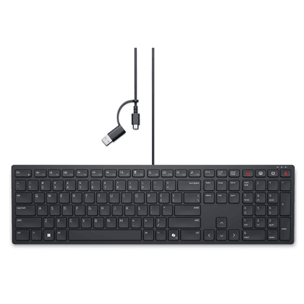 Dell | KB525C | Keyboard | Wired | Russian | Black