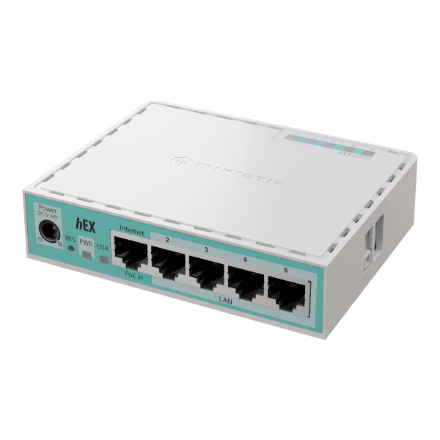 MikroTik | RouterBOARD hEX | E50UG | 10/100/1000 Mbit/s | Ethernet LAN (RJ-45) ports 5 | Mesh Support No | MU-MiMO No | No mobile broadband