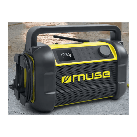Muse | M-928 BTY | Jobsite Radio speaker | Waterproof | Bluetooth | Wireless connection | Portable | NFC features | Black/Yellow