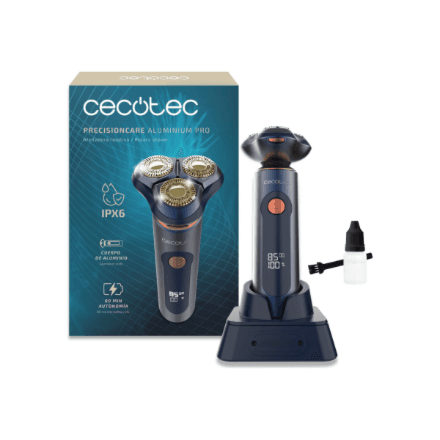 Cecotec Shaver | PrecisionCare Aluminium Pro | Operating time (max) 80 min | Wet & Dry | Blue