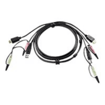 Aten | USB HDMI KVM Cable with Audio | 2L-7D02UH