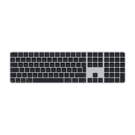Apple Magic Keyboard with Touch ID and Numeric Keypad | MXK83S/A | Standard | Wireless | Bluetooth | Swedish