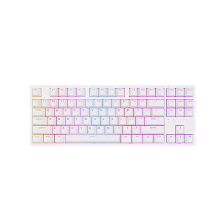 Genesis | THOR 404 TKL | Mechanical Gaming Keyboard | Wired | US | Gateron Yellow Pro | White | RGB