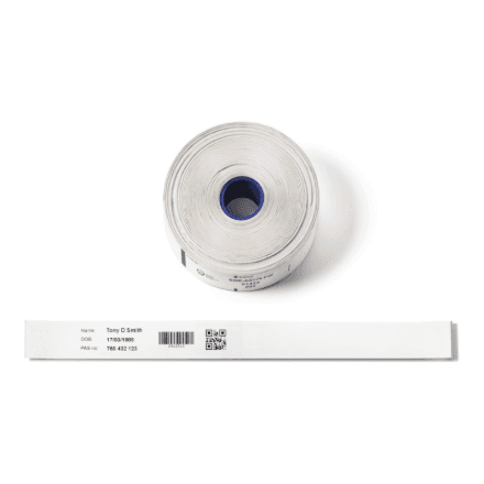 Brother BWE-AB279-PW Direct Thermal Wristbands (200 pcs per roll), pack of 5 | Brother