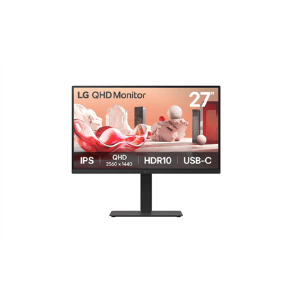 LG | 27BA75QB-B | 27 " | IPS | 16:9 | 100 Hz | 5 ms | 2560 x 1440 pixels | 280 cd/m² | HDMI ports quantity 1 | Black