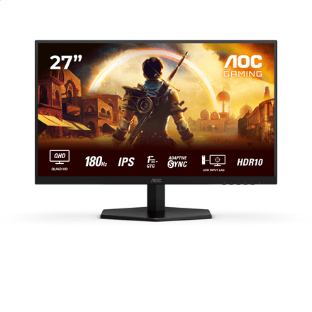 AOC | Q27G42XE | 27 " | IPS | QHD | 16:9 | 180 Hz | 1 ms | 2560 x 1440 pixels | 300 cd/m² | HDMI ports quantity 2 | Black