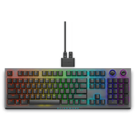 Dell | Alienware Tri-Mode AW920K | Wireless Gaming Keyboard | Wireless | Bluetooth | RGB LED light | Wireless connection | US | CHERRY MX Red | Dark Side of the Moon