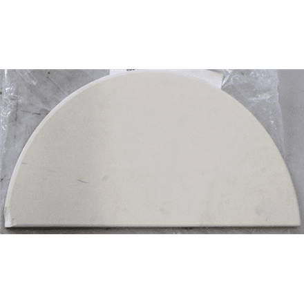 SALE OUT. TunaBone | Half moon pizza stone, 190 mm for Kamado 23/24inch | CHIPPED CORNER
