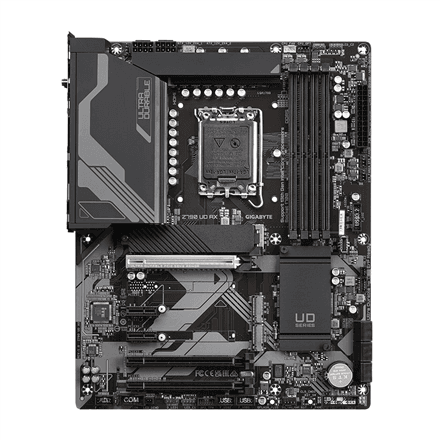 Gigabyte | Z790 UD AX 1.0 M/B | Processor family Intel | Processor socket LGA1700 | DDR5 DIMM | Memory slots 4 | Supported hard disk drive interfaces SATA, M.2 | Number of SATA connectors 6 | Chipset Intel Z790 Expres...