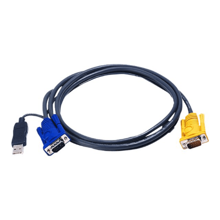 Aten | USB KVM Cable with 3 in 1 SPHD and built-in PS/2 to USB converter, 3 m | 2L-5203UP