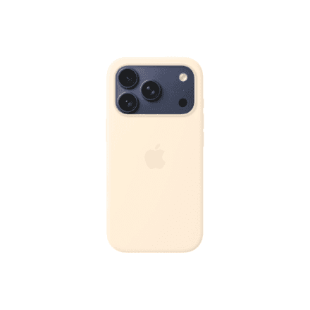 Apple iPhone 17 Pro Silicone Case with MagSafe – Vanilla | Apple