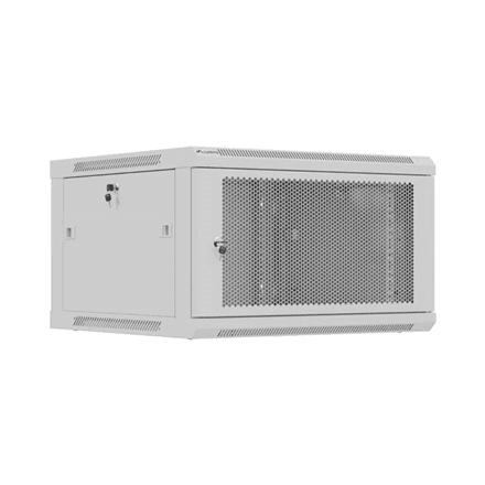 Lanberg Wall mounted installation cabinet 19" 9U 600X600 | WF01-6606-23S | Grey