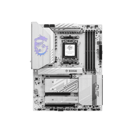 MSI MPG B850 EDGE TI WIFI | Processor family AMD | Processor socket AM5 | DDR5 | Supported hard disk drive interfaces SATA, M.2 | Number of SATA connectors 4
