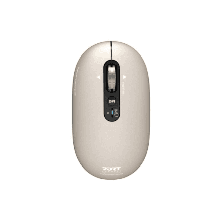 PORT CONNECT Mouse | PURE MAC | Wireless | Bluetooth | Beige Perle