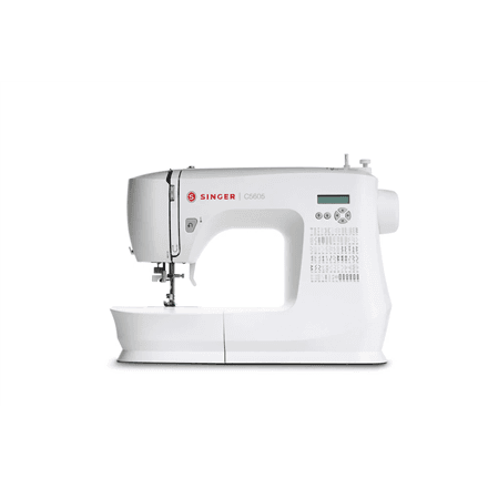 Singer | Sewing Machine | C5605 | Number of stitches 80 | Number of buttonholes 6 | White – image 1