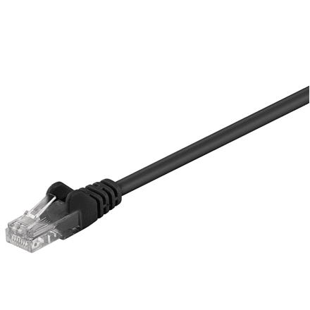 Goobay | CAT 5e patch cable, U/UTP | 68647 | Black – image 1