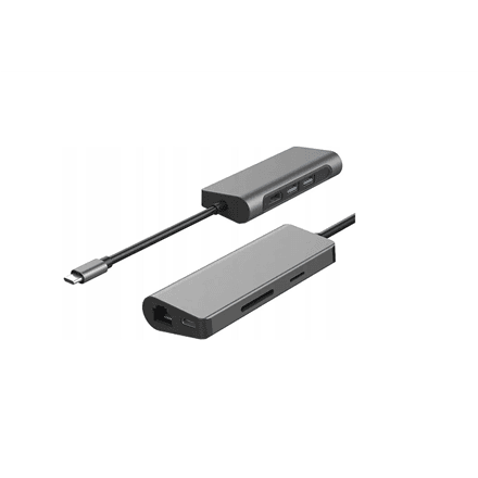 Gigabyte USB-C 7in1 Docking Station · microSD, RJ-45 (Ethernet), USB 3.0 A, USB-C, SD, HDMI, 3.5 mm · Ethernet LAN (RJ-45) ports 1 – nuotrauka 1