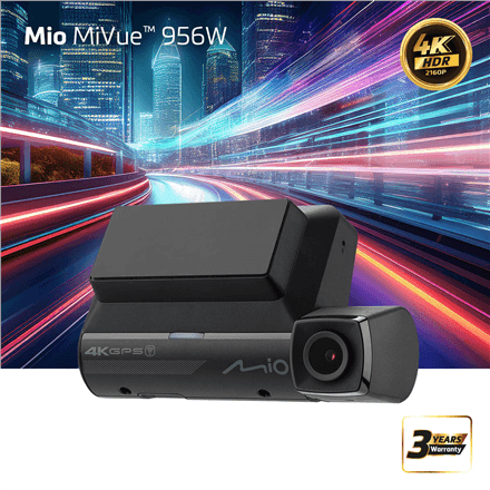 Mio Premium 4K HDR Dash Cam | MiVue 956W | GPS | Wi-Fi – image 1