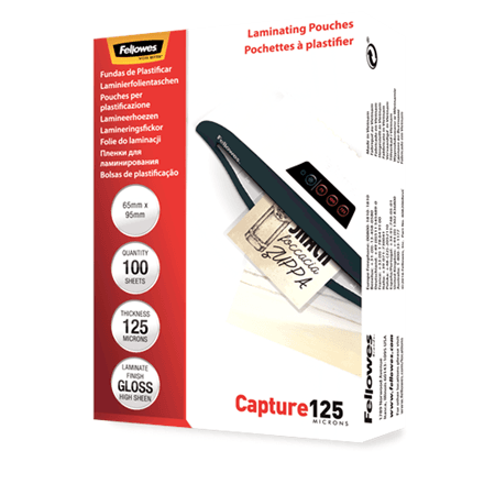 Fellowes Laminating Pouch - 65x95mm – nuotrauka 1