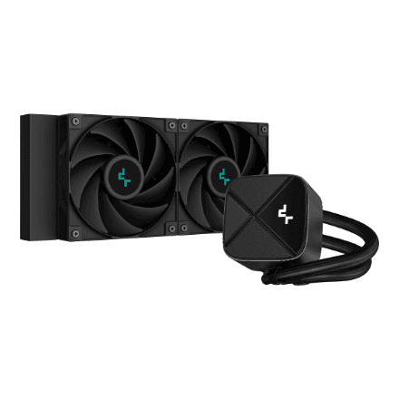 Deepcool | Digital Liquid CPU Cooler | LS520S ZERO DARK | Intel, AMD – nuotrauka 1