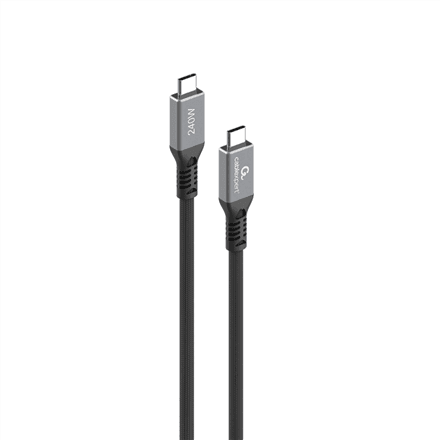 Cablexpert Premium USB4 Type-C charging and data cable, 40 Gbps, 240 W, 0.3 m | CCBP-USB4-CMCM240-0.3M – image 1