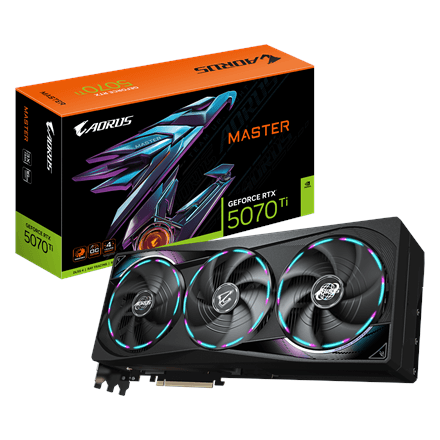 Gigabyte AORUS GeForce RTX 5070 Ti MASTER 16G · NVIDIA · 16 GB – image 1