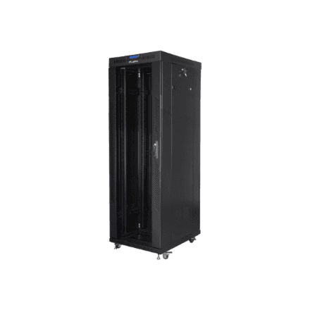 Lanberg Rack cabinet 19" free-standing 37U/600x800 (flat pack) with glass door, LCD – nuotrauka 1