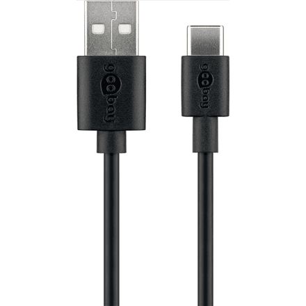 Goobay USB-C charging and sync cable (USB-A > USB-C) – nuotrauka 1