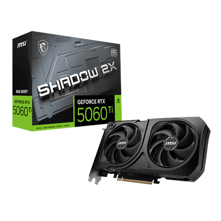 MSI GeForce RTX 5060 Ti 8G SHADOW 2X OC PLUS Bulk Pack · NVIDIA · 8 GB – image 1