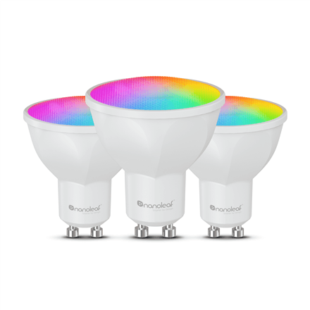 Nanoleaf Essentials Matter Wi-Fi Smart Bulb, 3pcs | GU10 | RGBCW – image 1