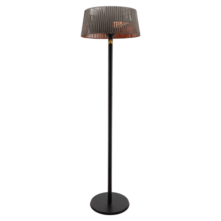 TunaBone Electric Standing Patio Heater, Double clear halogen heating lamps · TB1821SH-01 · Patio heater – image 1
