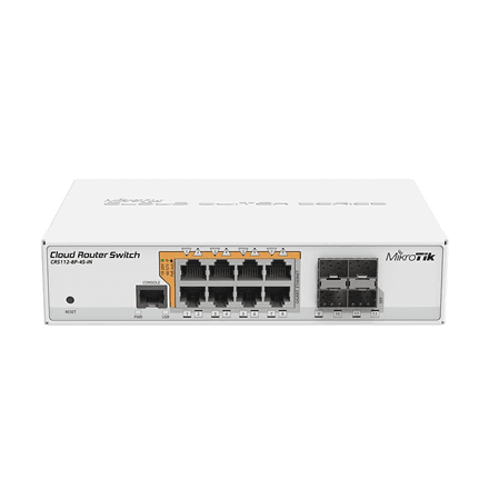 MikroTik Cloud Router Switch CRS112-8P-4S-IN – nuotrauka 1