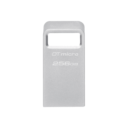 Kingston | USB 3.2 Flash Drive | DataTraveler micro | 256 GB | USB Type-A | Silver – nuotrauka 1