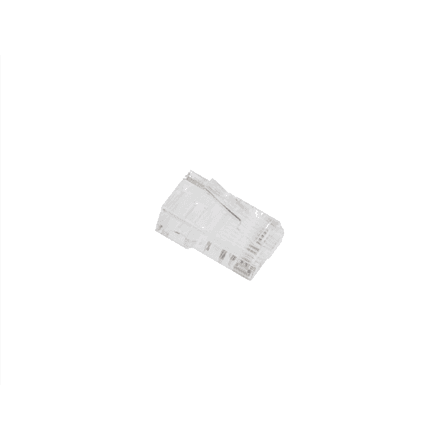 Lanberg | RJ45 CAT.6 UTP Plug 8P8C PASS Through Type, 100 pcs | PLU-6000EZ | Transparent – nuotrauka 1