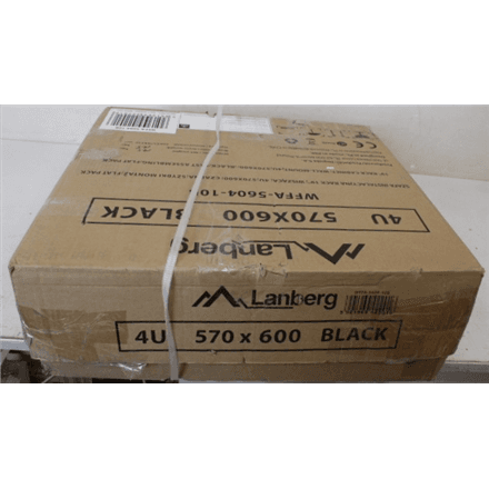 SALE OUT. Lanberg Rack cabinet 19" wall-mounted 4U 600 fast assembly (flat pack), black · SALE OUT. Lanberg Rack cabinet 19" wall-mounted 4U 600 fast assembly (flat pack) · WFFA-5604-10B – image 1