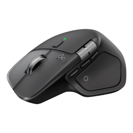 Logitech Logitech MX Master 4 for Business Mouse - Wireless + Bluetooth, 8000 DPI, Space Black – nuotrauka 1