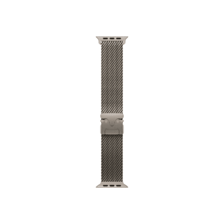 Apple | 49mm Natural Titanium Milanese Loop - Medium – image 1