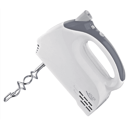 Adler | Mixer | AD 4201 g | Hand Mixer | 300 W | Number of speeds 5 | Turbo mode | White – image 1