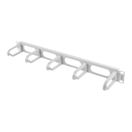 Lanberg 19" cable management panel 5 rings - type B 1U | AK-1205-S | Grey – image 1