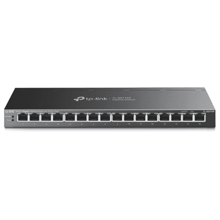 TP-LINK TL-SG116P 16-Port Gigabit Desktop Switch with 16-Port PoE+ · TP-LINK · 16-Port Gigabit Desktop Switch – image 1