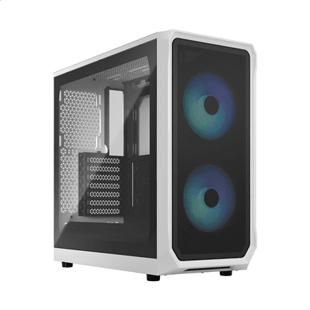 Fractal Design | Focus 2 | Side window | RGB White TG Clear Tint | Midi Tower | ATX – image 1
