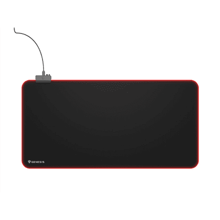 Genesis Mouse Pad | Boron 500 XXL RGB | Mouse pad | 400 x 800 x 4 mm | Black – image 1