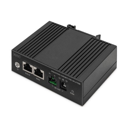 Digitus | Gigabit Ethernet PoE Splitter, Industrial, 60W – image 1