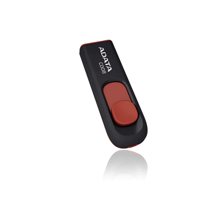 ADATA | C008 | 64 GB | USB Type-A | Black/Red – nuotrauka 1