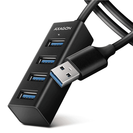 AXAGON Miniature metal four-port USB 3.2 Gen 1 hub | HUE-M1AL – image 1