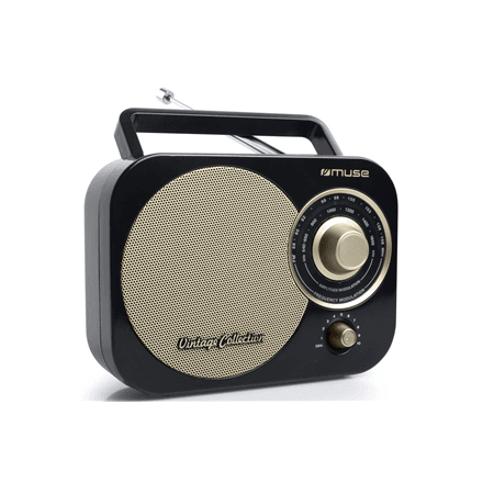 Muse | Portable radio | M-055RB | AUX in | Black/Gold – image 1