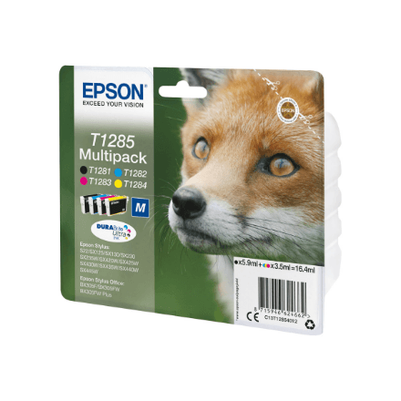 Epson T1285 Mpack | Ink Cartridge | Black, cyan, magenta, yellow – nuotrauka 1