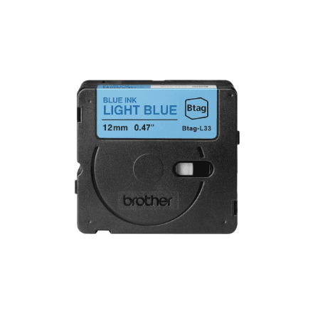 Brother BTAG-L33 | Blue on Light Blue | Btag – image 1