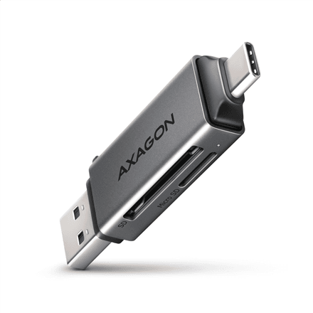 AXAGON Mobile USB 3.2 Gen 1 MINI card reader with USB-C and USB-A connectors | CRE-DAC – nuotrauka 1